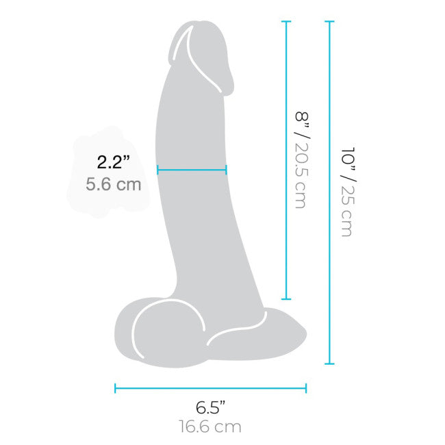 b-Vibe Slipskin Curvy 25cm Skin
