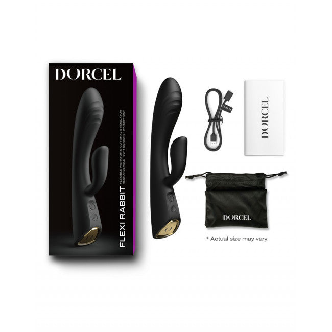 Dorcel Flexi Rabbit Heating Rabbit Vibrator Black