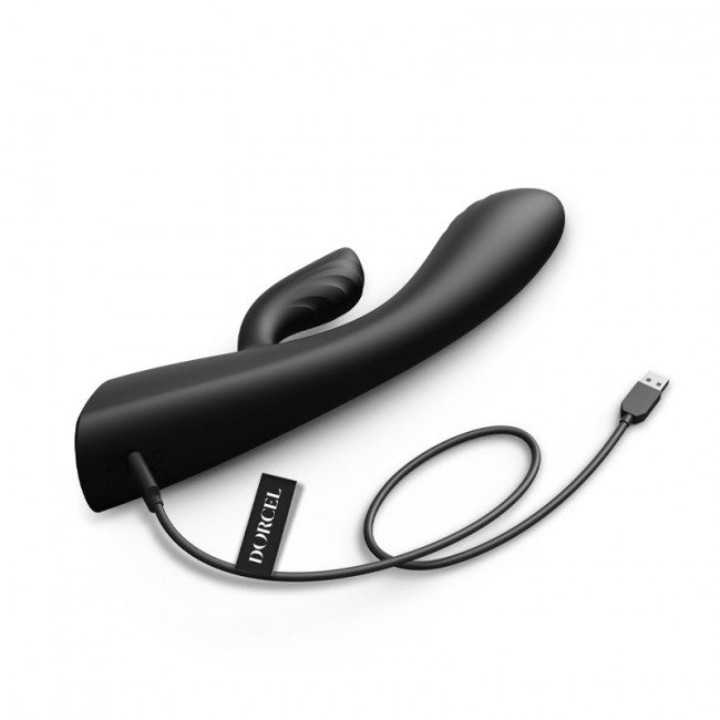 Dorcel Flexi Rabbit Heating Rabbit Vibrator Black
