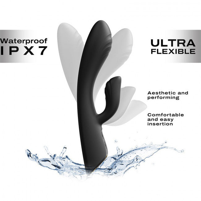 Dorcel Flexi Rabbit Heating Rabbit Vibrator Black