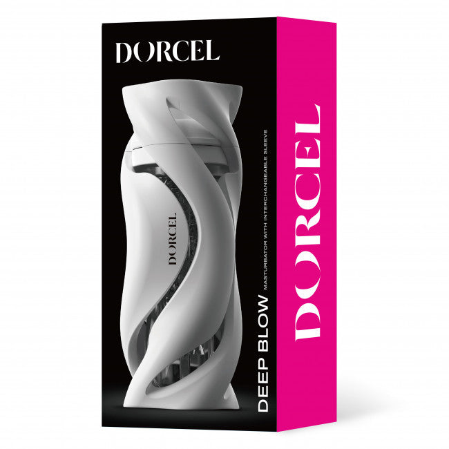Dorcel Deep Blow Masturbator with Sleeve White
