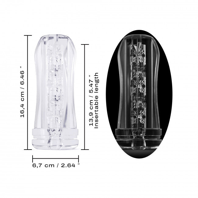 Dorcel Deep Blow Extrem Sleeve for Masturbator Transparent