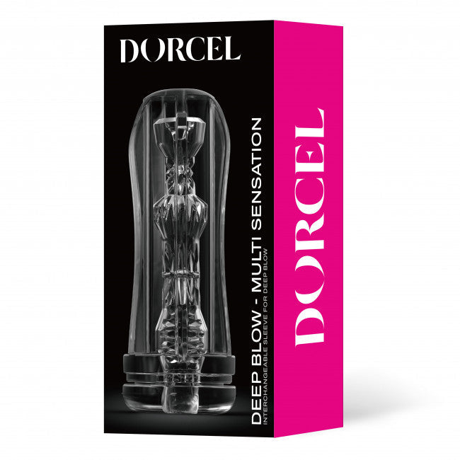 Dorcel Deep Blow Multi Sensation Sleeve for Masturbator Transparent