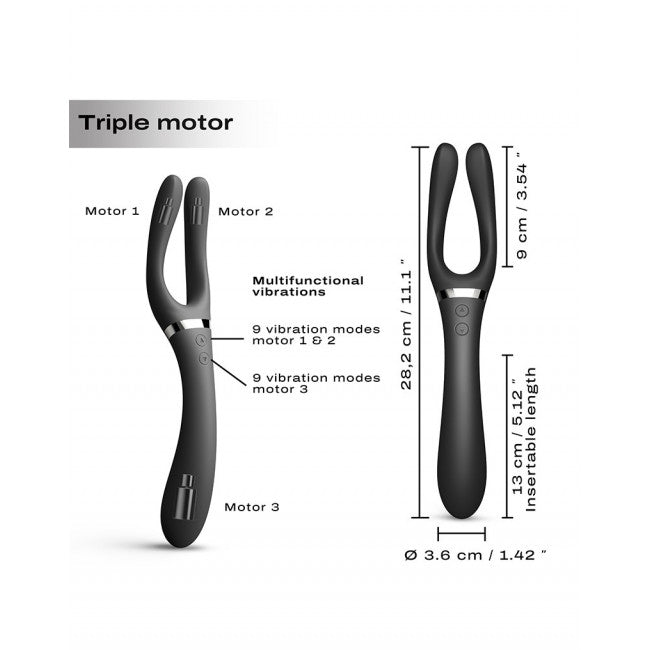 Dorcel Infinite Joy Multi Vibrator Black