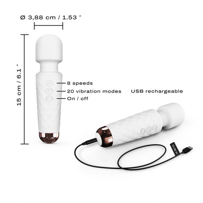 Dorcel Mini Wanderful Mini Wand Vibrator White