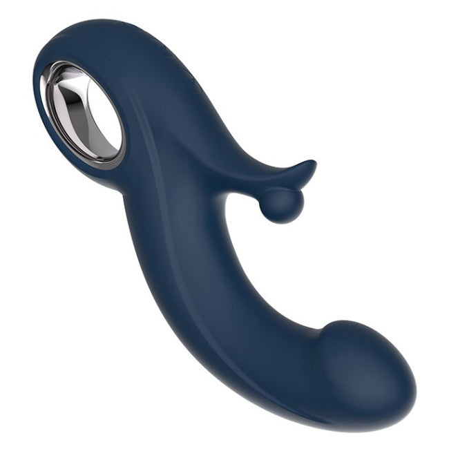 Chisa Kissen Fury Double Vibration + Stimulation with Power Boost Blue