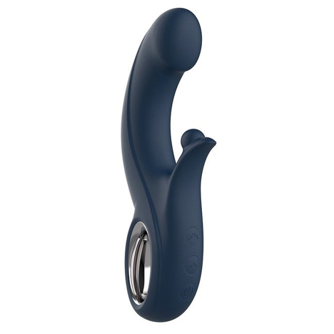 Chisa Kissen Fury Double Vibration + Stimulation with Power Boost Blue