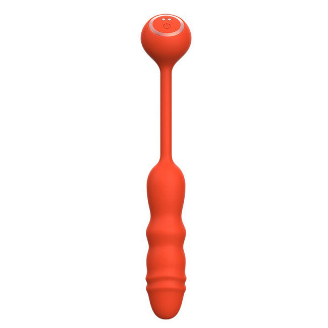 Chisa Kissen Glitz Vibration + Thrusting Dual Orgasm Vibrator Red