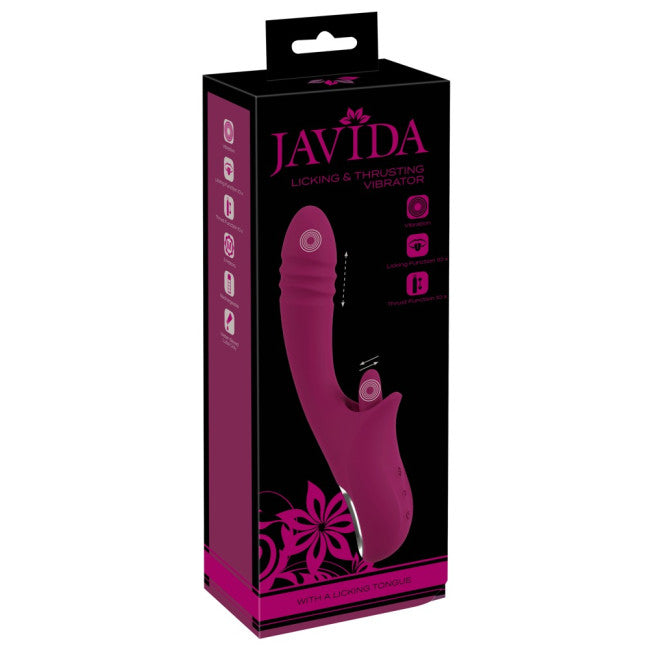Javida Licking & Thrusting Vibrator Purple