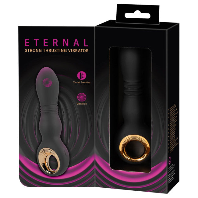 Eternal Strong Thrusting Vibrator Black
