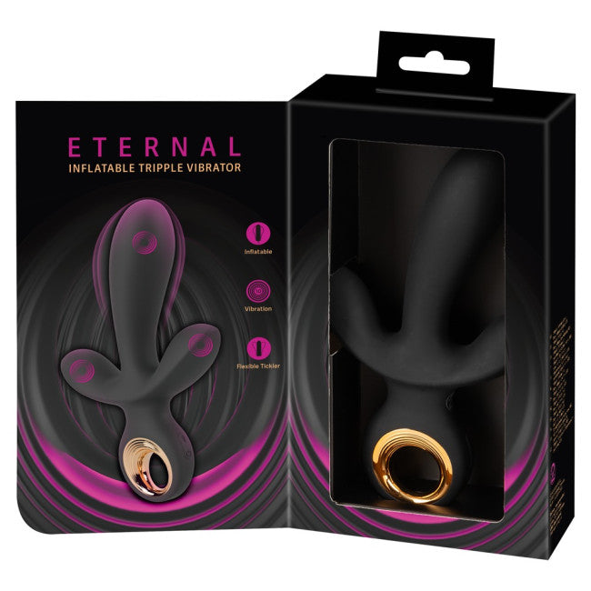 Eternal Inflatable Triple Vibrator Black