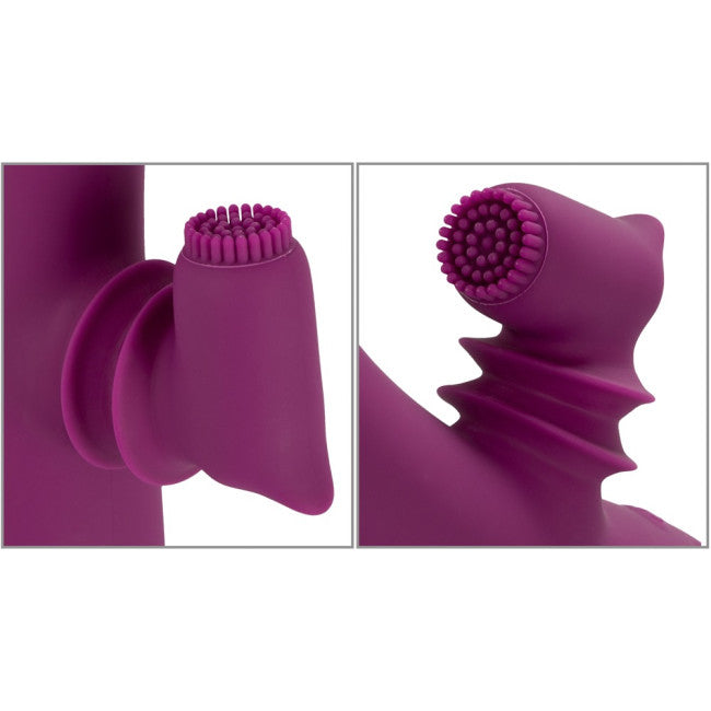 Javida 2 Function Vibrator Vibration & Moving Purple