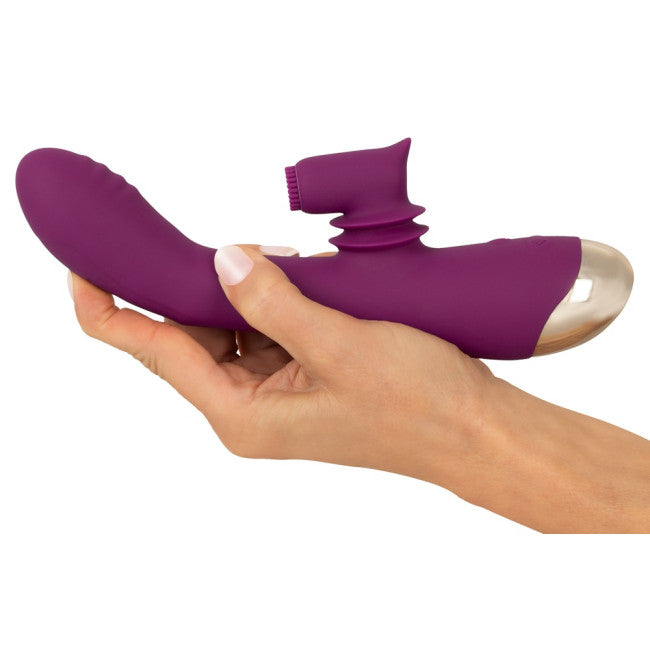 Javida 2 Function Vibrator Vibration & Moving Purple