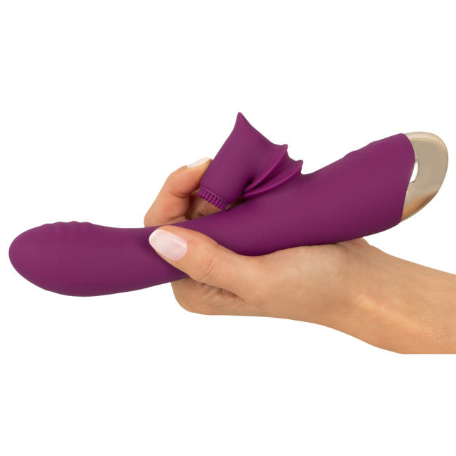 Javida 2 Function Vibrator Vibration & Moving Purple