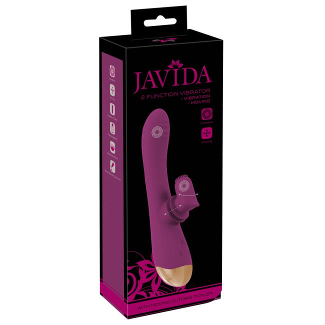 Javida 2 Function Vibrator Vibration & Moving Purple