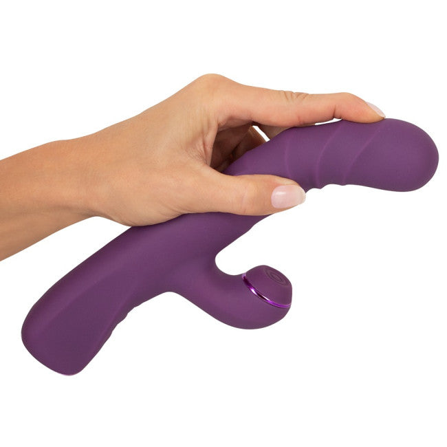 Javida 3 Function Vibration & Thrusting & Thumping Rabbit Vibrator Purple