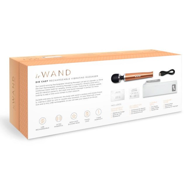 Le Wand Die Cast Rechargeable Vibrating Massager Golden