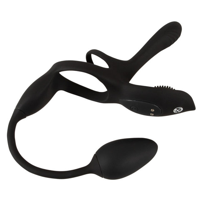 Coup!es Choice RC Multi Function Couples Vibrator Black