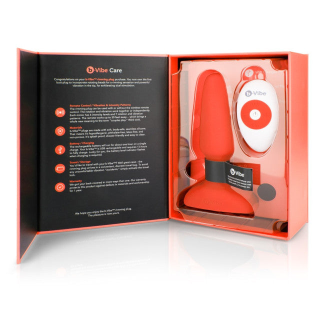 b-Vibe Rimming Plug 2 Orange
