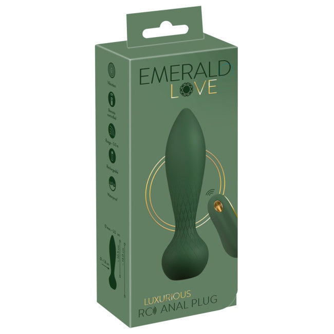 Emerald Love Luxurious RC Anal Plug Green