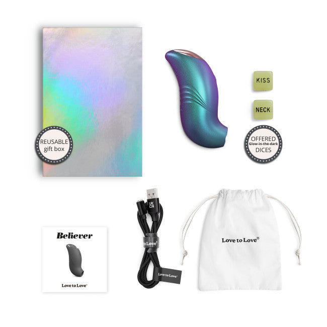 Love To Love Believer Iridescent Turquoise