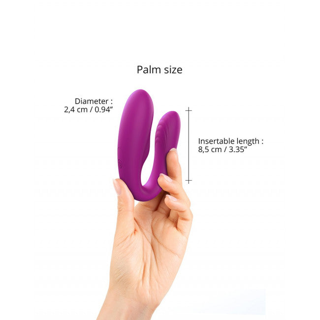 Love to Love Match Up Couple Vibrator with Remote Control Pink