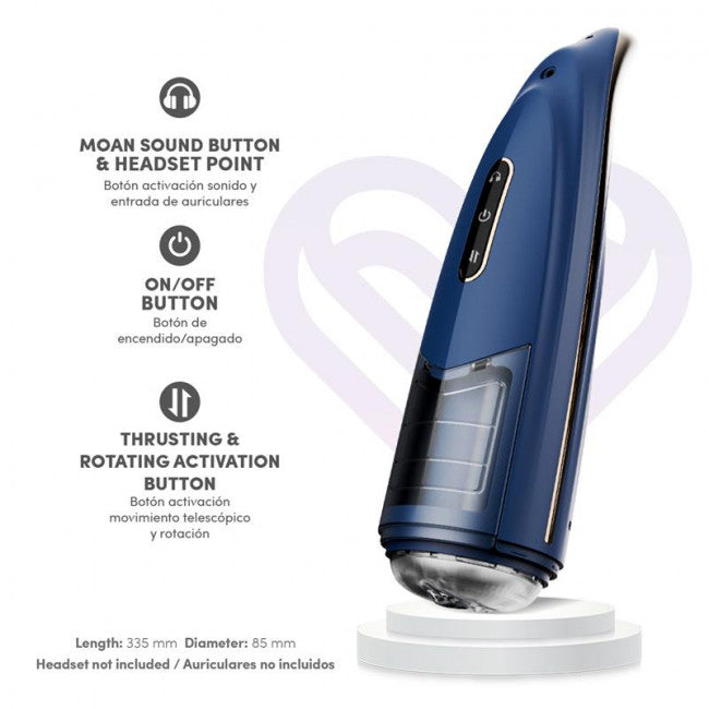 LateToBed Gonex Thrusting, Rotating and Moaning Hi-Tech Masturbator