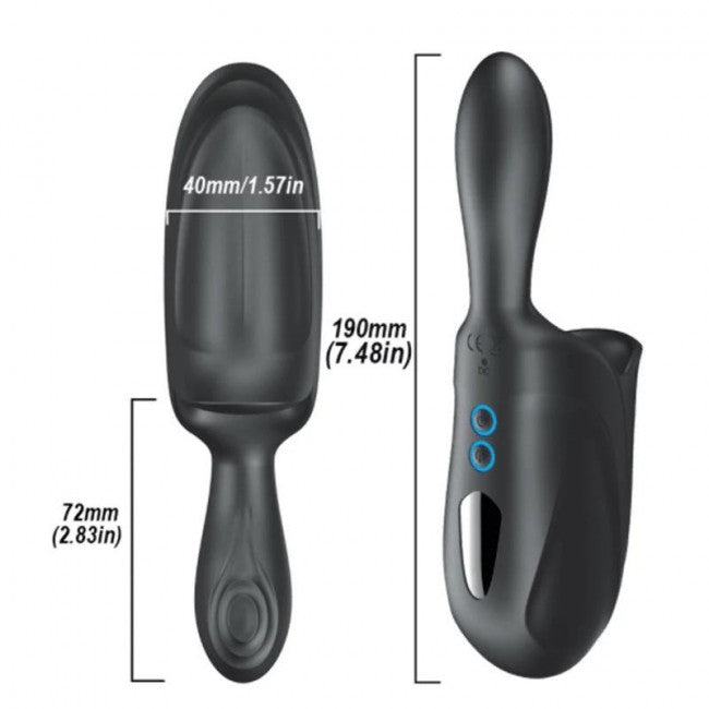 Toro Strem Masturbator Double Motor Black