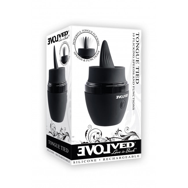 Evolved Tongue Tied Vibrator Black