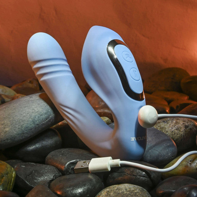 Evolved Tap and Trust Vibrator Light Blue