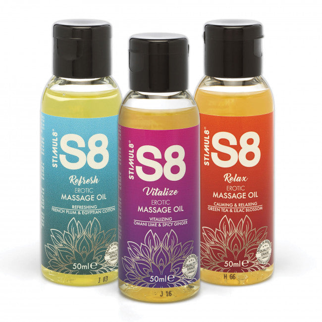 Stimul8 Massage Oil Box 3x 50ml