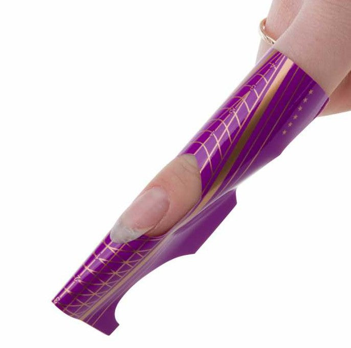 MOLLYLAC paper templates for nail modeling, double-sided, 500 pcs