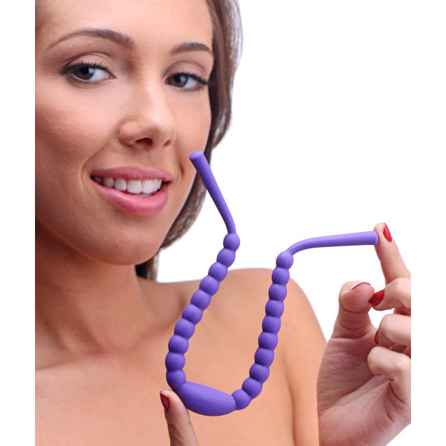 Frisky Oral Enhancing Hands Free Labia Spreader Purple