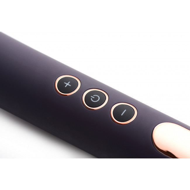 Wand Essentials Scepter 50X Silicone Wand Massager Black/Gold