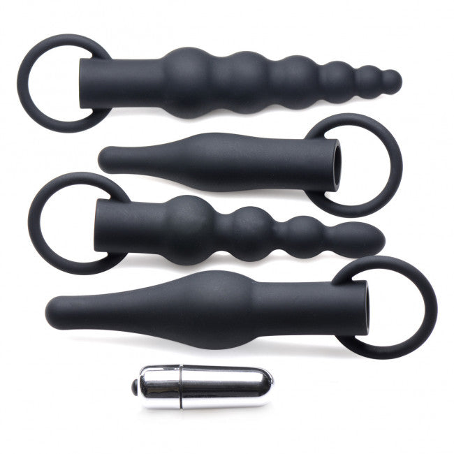 Master Series 3X Premium Ringed Rimmers Anal Training Set Black