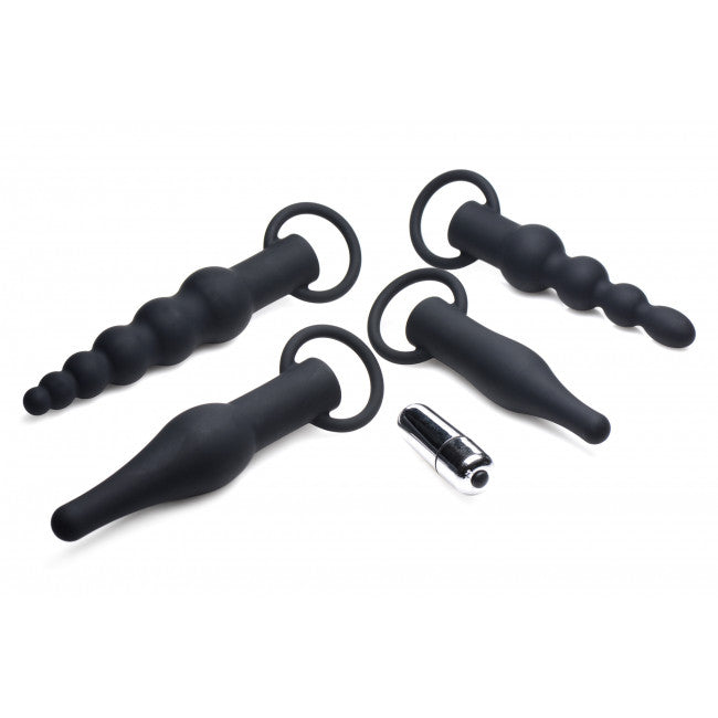 Master Series 3X Premium Ringed Rimmers Anal Training Set Black