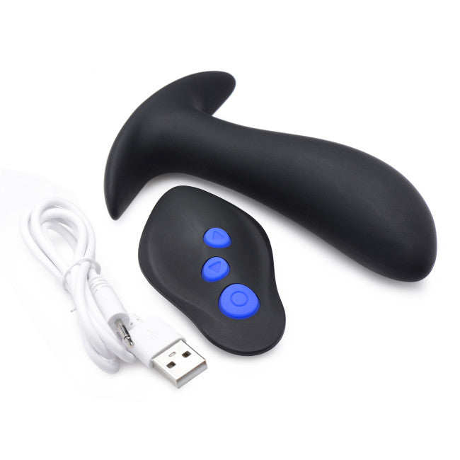 Zeus Electrosex 64X Pro-Shocker Vibrating & E-Stim Prostate Plug Black