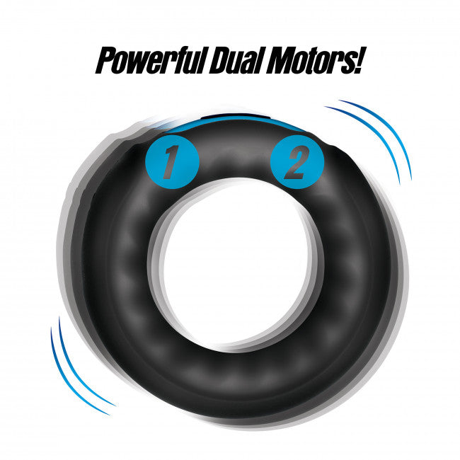 Trinity Vibes Power Performance Ring 7x Silicone Cock & Ball Ring with Remote