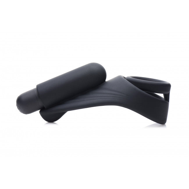 Trinity Vibes 7X Silicone C-Ring with Vibrating Taint Stimulator