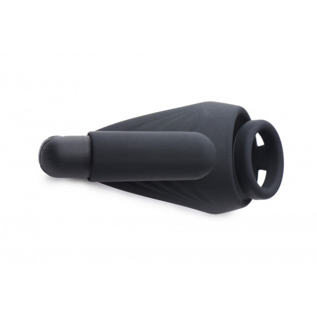 Trinity Vibes 7X Silicone C-Ring with Vibrating Taint Stimulator