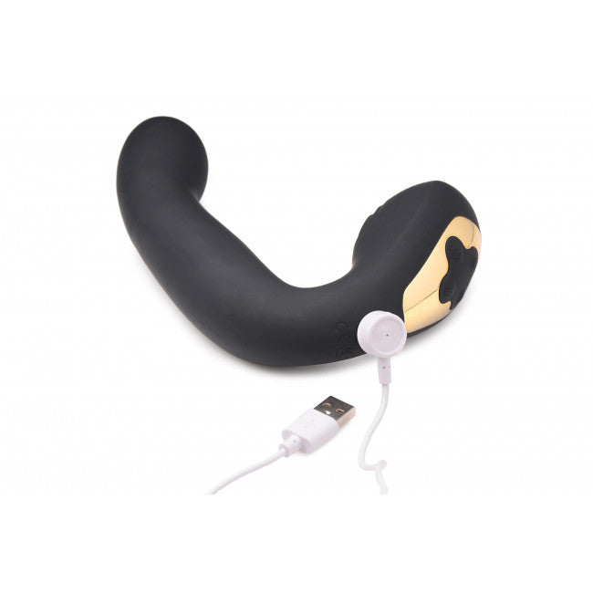 Inmi Power Shake Come Hither Silicone Stimulator Black