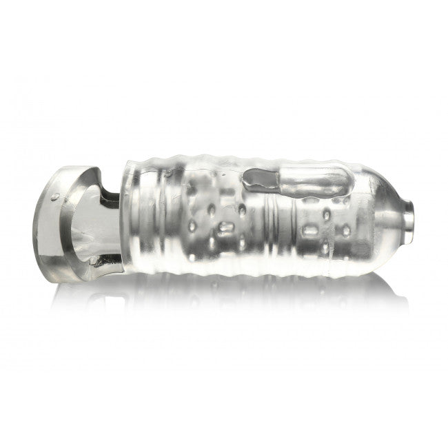Lovebotz Milker TPE Masturbator with Ball Strap Clear