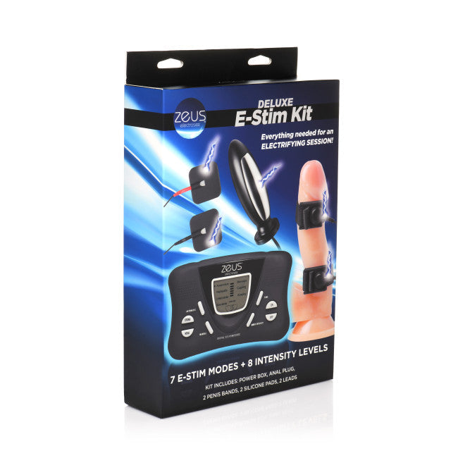 Zeus Electrosex Deluxe E-Stim Kit Black
