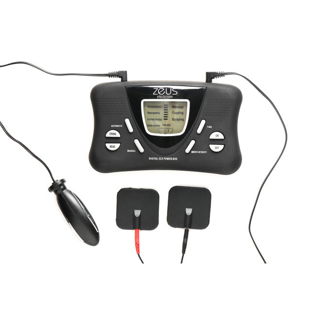 Zeus Electrosex Deluxe E-Stim Kit Black