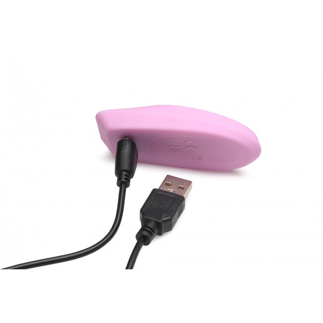 Inmi The Pulse Slider 28X Pulsing & Vibrating Silicone Pad with Remote Pink