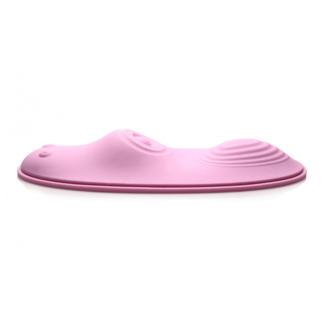 Inmi The Pulse Slider 28X Pulsing & Vibrating Silicone Pad with Remote Pink
