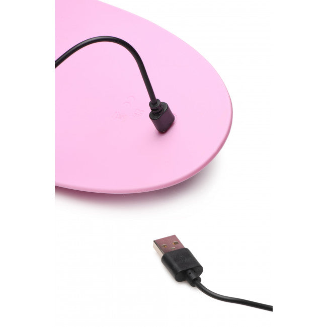 Inmi The Pulse Slider 28X Pulsing & Vibrating Silicone Pad with Remote Pink