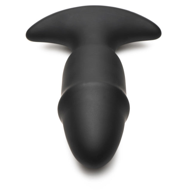 ThunderPlugs Butt Slider 10X Sliding Ring Silicone Missile Plug with Remote Black