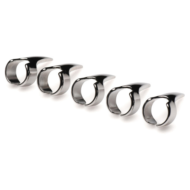 Master Series Clawed 5pc Sensation Play Rings Silver