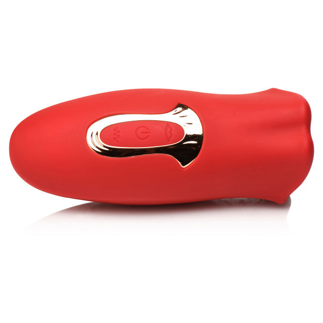Lickgasm Lickgasm Kiss & Tell Mini Kissing & Vibrating Clitoral Stimulator Red